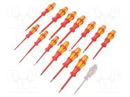 Kit: screwdrivers; insulated; 1kVAC; Kind of handle: Kraftform® 