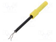 Measuring tip; 1A; yellow; Socket size: 4mm; Insulation: polyamide SCHÜTZINGER