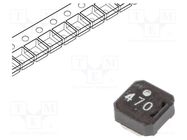 Inductor: ferrite; SMD; 47uH; 0.56A; 849mΩ; ±20%; VLCF TDK