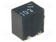 Potentiometer: mounting; vertical,multiturn; 10kΩ; 250mW; SMD SR PASSIVES