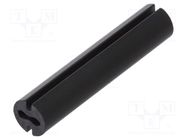 Spacer sleeve; LED; Øout: 4.8mm; ØLED: 3mm; L: 23mm; black; UL94V-0 DREMEC