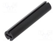 Spacer sleeve; LED; Øout: 4.8mm; ØLED: 3mm; L: 26mm; black; UL94V-0 DREMEC