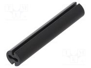 Spacer sleeve; LED; Øout: 4.8mm; ØLED: 3mm; L: 27mm; black; UL94V-0 DREMEC