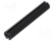 Spacer sleeve; LED; Øout: 4.8mm; ØLED: 3mm; L: 30mm; black; UL94V-0 DREMEC