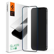 TEMPERED GLASS Spigen GLASS FC IPHONE 12/12 PRO BLACK, Spigen