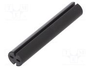 Spacer sleeve; LED; Øout: 5.1mm; ØLED: 5mm; L: 29mm; black; UL94V-0 DREMEC