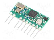 Module: RF; AM transceiver; AM,ASK; 433.92MHz; -110dBm; 5VDC; 10mW AUREL