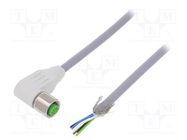 Connection lead; M12; PIN: 5; angled; 5m; plug; 60VAC; 7014; -25÷80°C MURR ELEKTRONIK