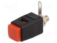 Laboratory clamp; red; 70VDC; 16A; screw,spring clamp; nickel SCHÜTZINGER