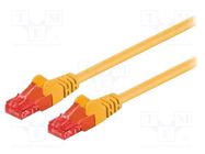 Patch cord; U/UTP; 6; stranded; CCA; PVC; yellow; 25m; 24AWG Goobay