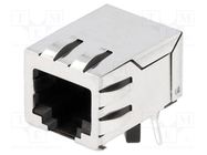 Connector: RJ45; socket; PIN: 8; shielded; Layout: 8p8c; THT; angled BEL FUSE