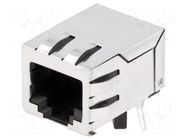 Connector: RJ45; socket; PIN: 8; Cat: 5; shielded; 8p8c; THT; angled BEL FUSE