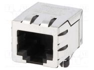 Connector: RJ45; socket; PIN: 8; shielded; Layout: 8p8c; THT BEL FUSE