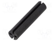 Spacer sleeve; LED; Øout: 5.1mm; ØLED: 5mm; L: 23mm; black; UL94V-0 DREMEC