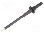 Measuring tip; 10A; 1kVDC; black; Socket size: 4mm; 5mΩ; L: 107mm SCHÜTZINGER