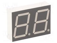 Display: LED; 7-segment; 20.32mm; 0.8"; No.char: 2; yellow-green LUCKYLIGHT