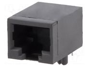 Connector: RJ45; socket; PIN: 8; Cat: 5e; 8p8c; on PCBs; THT BEL FUSE