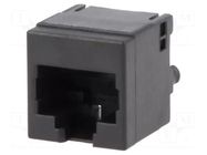 Connector: RJ45; socket; PIN: 8; Cat: 6; shielded; 8p8c; on PCBs; THT BEL FUSE