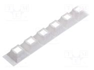 LED lens holder; rectangular; Colour: white; H: 20.2mm LEDIL