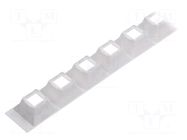 LED lens holder; rectangular; Colour: white; H: 20.2mm LEDIL