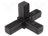 Mounting coupler; for profiles; Mat: polyamide; -30÷100°C; I: 56mm ELESA+GANTER