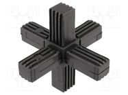 Mounting coupler; for profiles; Mat: polyamide; -30÷100°C; I: 56mm ELESA+GANTER