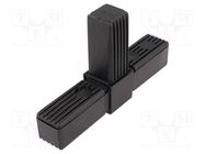 Mounting coupler; for profiles; Mat: polyamide; -30÷100°C; I: 76mm ELESA+GANTER