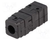 Mounting coupler; for profiles; W: 17mm; H: 42mm; Int.thread: M8 ELESA+GANTER