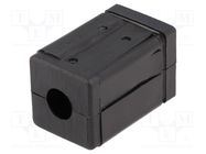 Mounting coupler; for profiles; W: 26mm; H: 41mm; Int.thread: M10 ELESA+GANTER