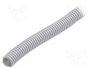 Protective tube; Size: 20; grey; L: 25m; -5÷60°C; with pilot wire 