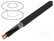 Wire; ÖLFLEX® CLASSIC 115 CY BK; 5G0.5mm2; PVC; black; 300V,500V LAPP