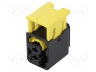 Connector: automotive; plug; female; for cable; PIN: 2; black; IP67 TE Connectivity