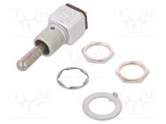 Switch: toggle; Pos: 3; DPDT; ON-OFF-ON; 5A/125VAC; 5A/30VDC; TW HONEYWELL