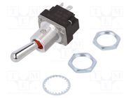 Switch: toggle; Pos: 2; DPDT; (ON)-OFF; 5A/28VAC; Leads: screw; MT HONEYWELL