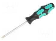 Screwdriver: standard; Pozidriv®; PZ2; Blade length: 100mm WERA