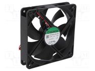 Fan: DC; axial; 24VDC; 120x120x25mm; 127.42m3/h; 34dBA; ball; 24AWG SUNON