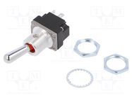 Switch: toggle; Pos: 2; DPST; ON-OFF; 5A/28VAC; Leads: screw; MT; IP67 HONEYWELL