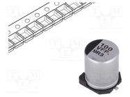 Capacitor: electrolytic; low ESR; SMD; 100uF; 35VDC; Ø8x10.2mm PANASONIC