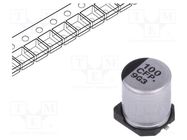 Capacitor: electrolytic; low ESR; SMD; 100uF; 16VDC; Ø6.3x7.7mm PANASONIC