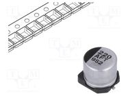 Capacitor: electrolytic; low ESR; SMD; 220uF; 10VDC; Ø6.3x5.8mm PANASONIC