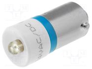 LED lamp; blue; BA9S; 24V; No.of diodes: 1 