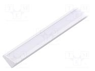 Profiles for LED modules; white; white; L: 1m; CORNER14; aluminium TOPMET