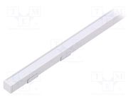 Profiles for LED modules; white; white; L: 1m; SMART10; aluminium 