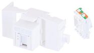 RJ45 CONN, KEYSTONE, JACK, 8P8C, 1PORT