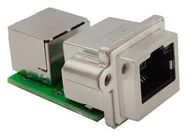 COUPLER, RJ45 JACK, 8POS, CAT5E, SHLD