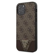 Guess GUHCP12MPU4GHBR iPhone 12/12 Pro 6.1&quot; brown/brown hardcase 4G Triangle Collection, Guess