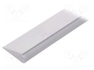 Profiles for LED modules; white; white; L: 1m; WALLE12; aluminium TOPMET