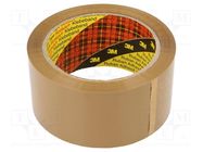 Packing tapes; L: 66m; Width: 50mm; brown; Tensile strength: 45N/cm 3M