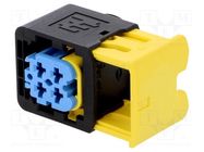 Connector: automotive; plug; female; for cable; PIN: 4; blue; IP67 TE Connectivity