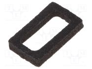 Profile gasket; Mini Universal MATE-N-LOK; 4.14mm; PIN: 2; black TE Connectivity